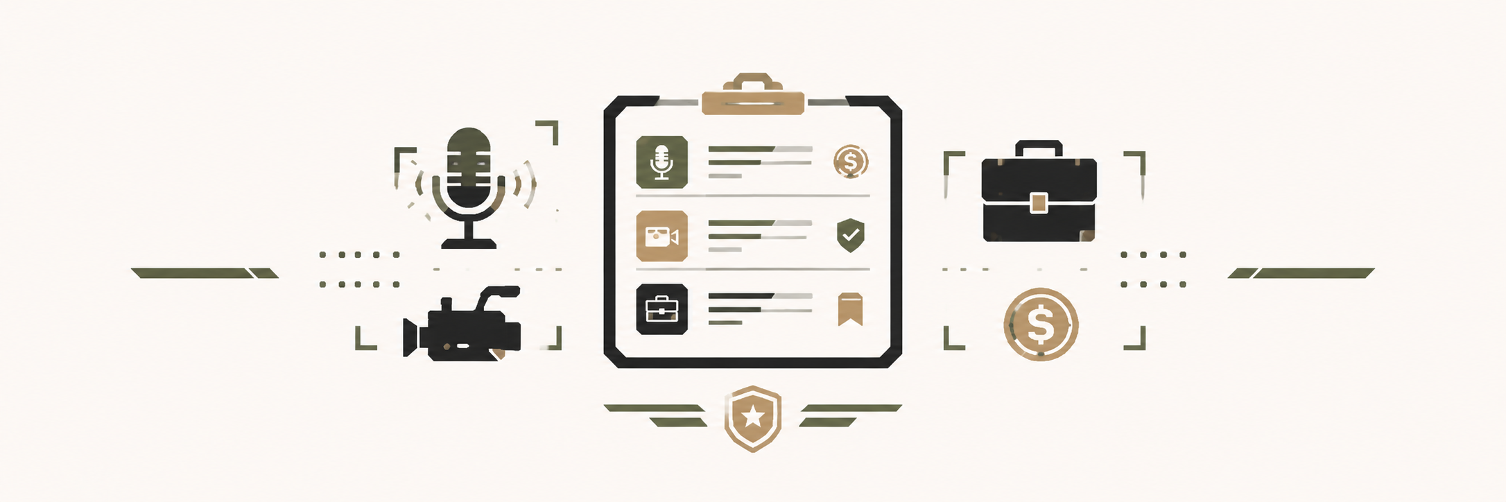 Illustration of a curated opportunity listing with compensation